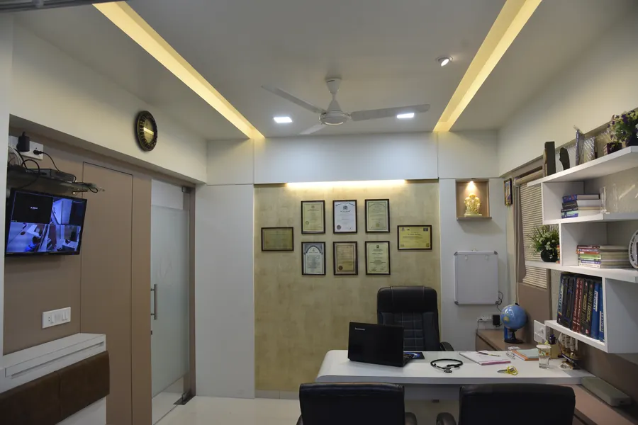 Consulting room with the doctor's desk